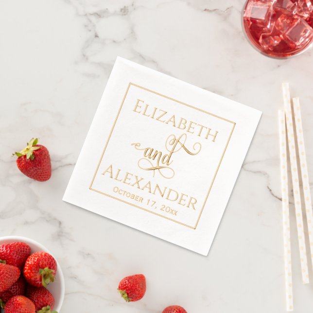 Élégant marié Groom Noms Typographie Mariage #3 Fr (Insitu (Fraise))