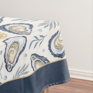 Elegant Marine Oysters Tablecloth