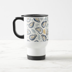 Elegant Marine Oysters Travel Mug