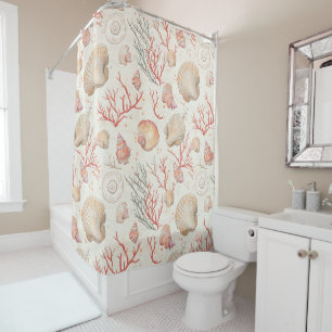 Elegant Marine Shells & Coral Branch