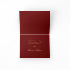 Elegant Maroon Gold Script Cap Graduation