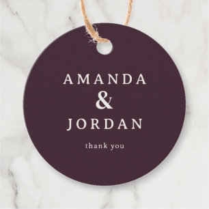 Elegant Maroon Gratitude Tag