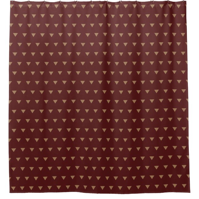 Elegant Maroon Modern Geometric Triangles Pattern (Front)