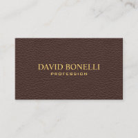 Elegant Masculine Dark Brown Leather Look