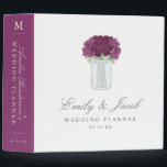 Elegant Mason Jar Wedding Binder<br><div class="desc">Elegant flower and mason jar wedding design by Shelby Allison. Click the link below to view the entire Mason Jar Wedding Collection that includes matching invites,  rsvp cards,  postage stamps and more.</div>