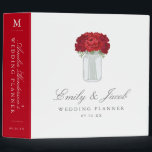 Elegant Mason Jar Wedding Binder<br><div class="desc">Elegant flower and mason jar wedding design by Shelby Allison. Click the link below to view the entire Mason Jar Wedding Collection that includes matching invites,  rsvp cards,  postage stamps and more.</div>