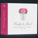 Elegant Mason Jar Wedding Binder<br><div class="desc">Elegant flower and mason jar wedding design by Shelby Allison. Click the link below to view the entire Mason Jar Wedding Collection that includes matching invites,  rsvp cards,  postage stamps and more.</div>