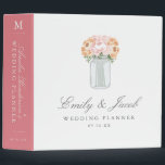 Elegant Mason Jar Wedding Binder<br><div class="desc">Elegant flower and mason jar wedding design by Shelby Allison. Click the link below to view the entire Mason Jar Wedding Collection that includes matching invites,  rsvp cards,  postage stamps and more.</div>