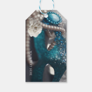 Elegant Masquerade Mask & Pearls Party Favour Gift Tags