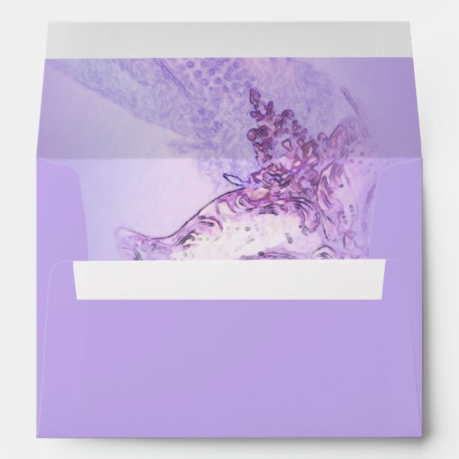 Elegant Masquerade Purple and Pink Envelope (Back (Bottom))