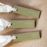 Elegant Matcha Green Wedding Name Place Cards<br><div class="desc">Elegant matcha green wedding name place cards with a simple & modern design—delivered untrimmed</div>