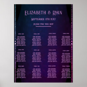 Elegant Mauve and Gold Wedding Invitations Poster