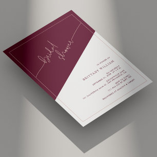 Elegant Mauve et Dusty Rose Invitation Fête des ma