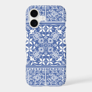 Elegant Medieval French Lace Blue and White