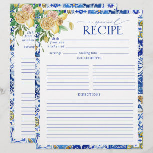 Elegant Mediterranean Lemon Bridal Shower Recipe