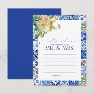 Elegant Mediterranean Lemon Floral Date Ideas Postcard