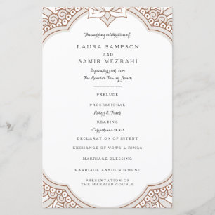 Elegant Mehndi Wedding Programs