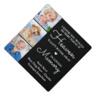 Elegant Memorial Personalized 3 Photo Keepsake
