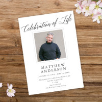 Elegant Memorial Photo Celebration of Life