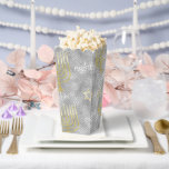 Elegant Menorahs Favor Box<br><div class="desc">Hanukkah Elegant Menorahs, favour boxes for guests. Fill them with popcorn or a treat! Add text anywhere on box using your favourite font colour, style, and size! Enjoy! Style: Popcorn Favour Box 3.75" x 3.5" x 7.5" Favour boxes are as unique as your guests. Perfect for weddings, birthdays, corporate events...</div>