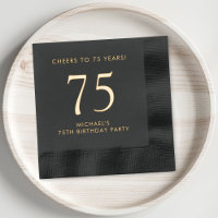 Elegant Mens 75th Birthday Party