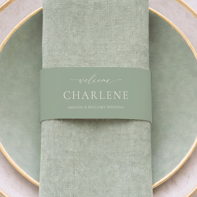  Elegant Menu & Invitation Wrap Belly Band (Creator Uploaded)