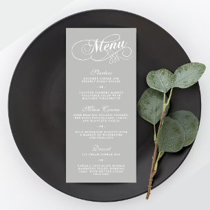 Elégant menu mariage Modèles   N'importe quelle co