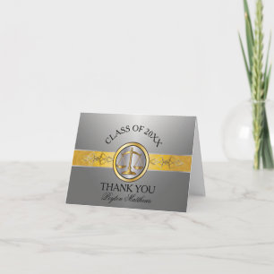 Élégant Merci de diplôme de l'école de droit d'arg