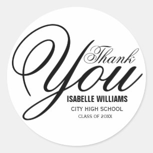 Élégant Merci de graduation Modèle Sticker