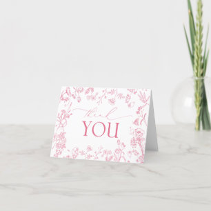 Élégant Merci Floral rose victorien