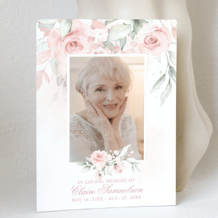 Élégant Merci Sympathie Roses floraux   PHOTO