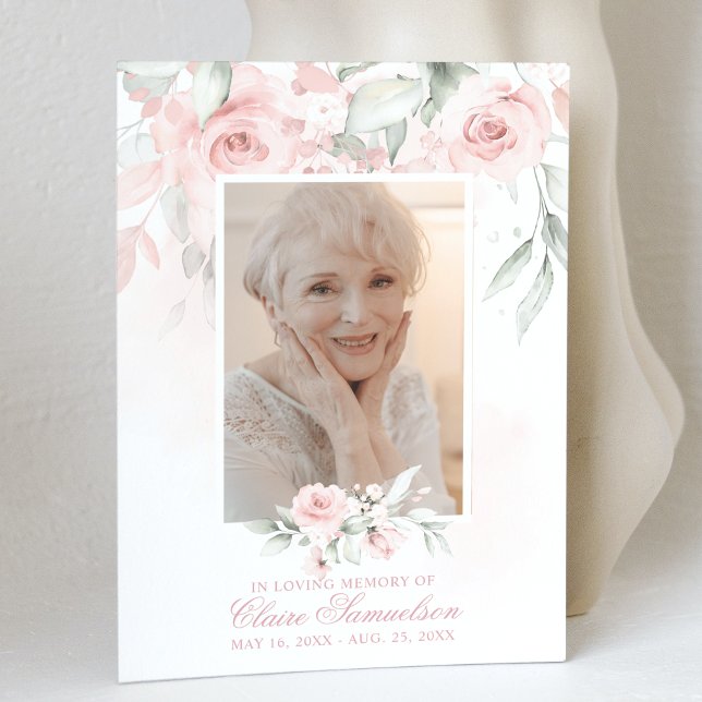 Élégant Merci Sympathie Roses floraux | PHOTO (Créateur téléchargé)