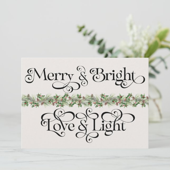 Elegant Merry and Bright in Love and Light Holiday (Standing Front)