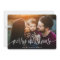 Elegant Merry Christmas Berries Back Photo White