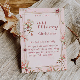 Elegant Merry Christmas Card Template