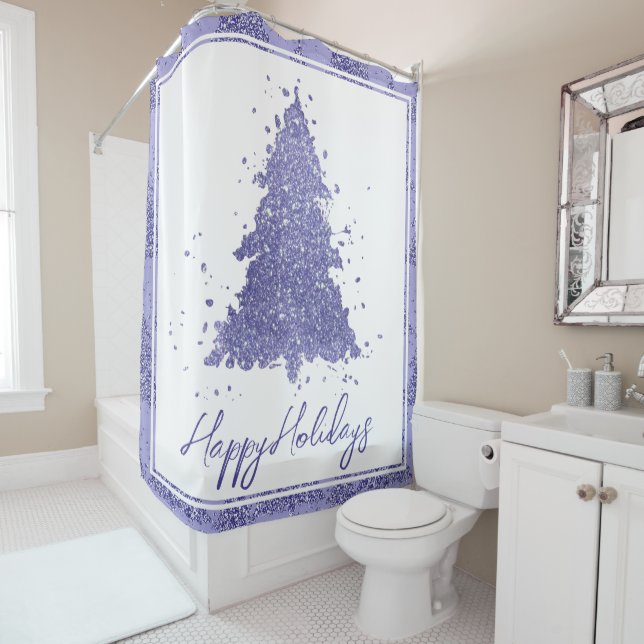 Elegant Merry Christmas | Charming Purple Tree (In Situ)