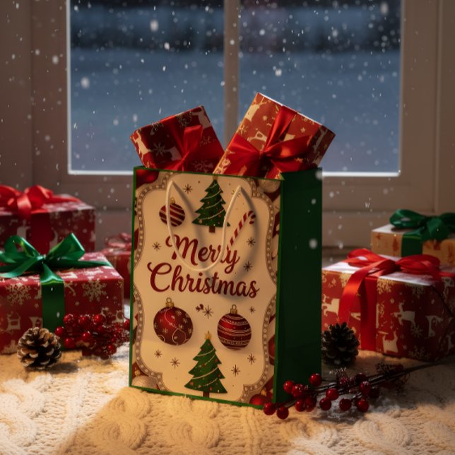 Elegant Merry Christmas Gift Bag (Creator Uploaded)