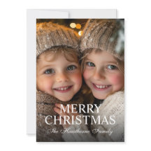 Elegant Merry Christmas Photo Overlay Photo