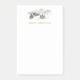 Elegant Merry Christmas Post-it Notes