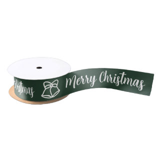 Elegant "Merry Christmas" Satin Ribbon