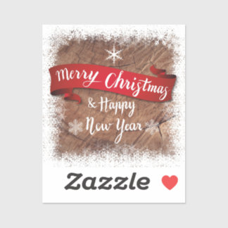 Elegant Merry Christmas Script White Snowflakes