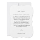 Elegant Message Budget Be My Bridesmaid Ask Card 