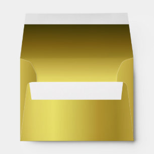 Elegant Metallic Gold Midsize Envelope