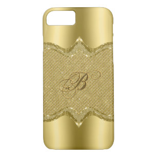 Elegant Metallic Gold Print With Diamonds Pattern Case-Mate iPhone Case