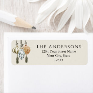 Elegant Metallic Ornaments Christmas Holiday