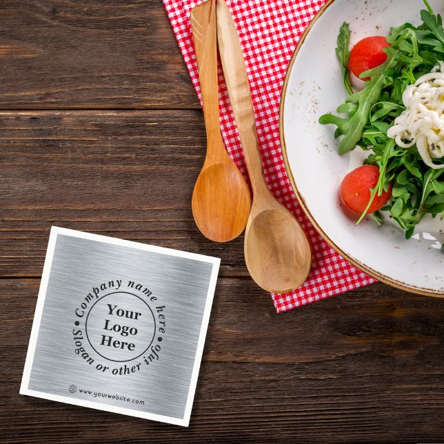 Elegant metallic silver napkin (Creator Uploaded)