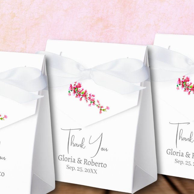 Elegant Mexican Wedding Hacienda Style Thank You Favor Box (Creator Uploaded)