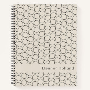 Elegant Mid-Century Modern Personalized Notebook