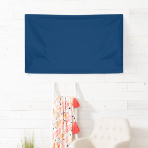 Elegant Midnight Blue Customizable Banner