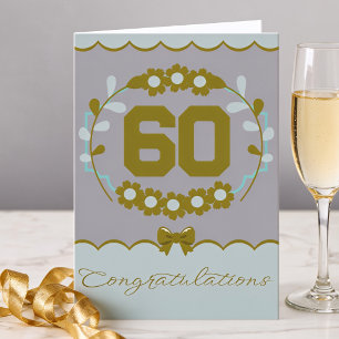 Elegant Milestone Champagne Gold Birthday Card